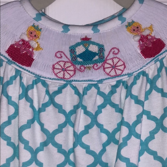 Like New Zuccini Smocked Princess Dress, 18 mo. - Picture 6 of 7